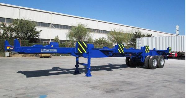 2 Axle 40ft Terminal Port Trailer for Sale in Madagascar