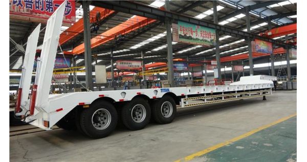 The Main Beam and Side Beam Strengths of TITAN 3 Axles 60 Ton Lowbed Trailer
