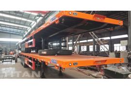 3 Axle 40 Foot Flatbed Truck Trailer will be sent to Ghana