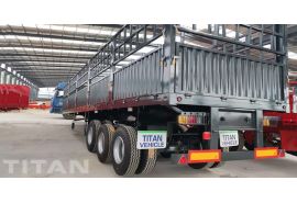Tri Axle 60 Ton Animal Transport Fence Trailer for Sale in Kenya