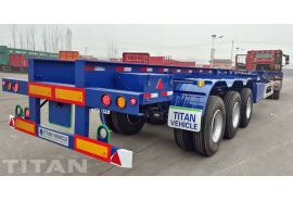 Tri Axle Shipping Container Skeletal Trailer will be sent to Kenya
