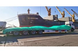 4 Axle Low Loader Trailer 100 Ton will be sent to Mauritius