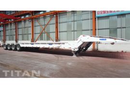Detachable Gooseneck Low Bed Lowboy Trailer will be sent to Nigeria