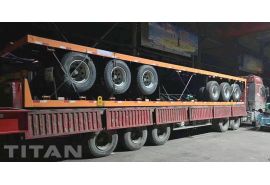 40ft Shipping Container Flat Bed Trailer will be sent to Botswana