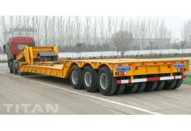 3 Line 6 Axle 120 Ton Removable Gooseneck Trailer will be sent to Uganda