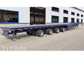 4 Axles 58 Meters Extendable Trailer for Wind Blade Transportation in Vietnam