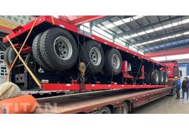 3 Axle Flatbed Tractor Trailer will be sent to Namibia
