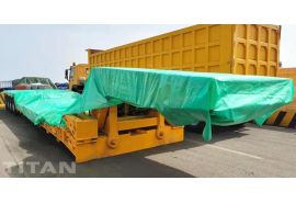 4 Axle Removable Gooseneck Lowboy Trailer will be sent to Namibia