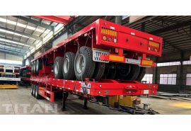 3 Units Semi Truck Flatbed Trailer will be sent to Tanzania