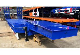 Tri Axle Low Loader Truck Trailer will be sent to Dominica