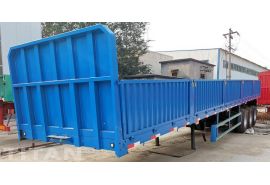 Tri Axle Side Wall Cargo Semi Trailer will be sent to Uganda