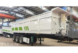 Tri Axle End Dump Semi Trailer will be sent to Tanzania