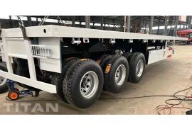 Tri Axle 48 Ft/Foot Flatbed Trailer for Sale in Ivory Coast