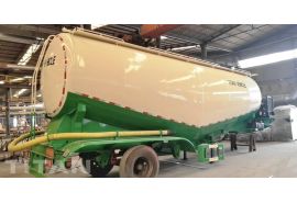Tri Axle 40cbm Bulk Cement Tanker Truck Trailer will be sent to Guinea