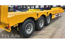 Tri Axle 60 Ton Low Bed Trailer will be sent to Malaysia