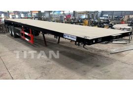 2 Axles Container Flatbed Semi Trailer will be sent to Ghana