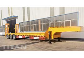 3 Axles 60 Ton Low Loader Trailer will be sent to Nigeria