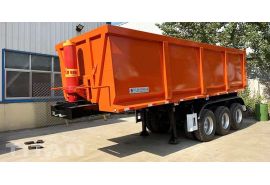 3 Axles End Dump Trailer will be shipped to Tanzania