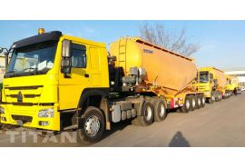 4 Axles Bulk Powder Tankers Trailer will be sent to Tanzania 