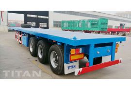 3 Axles Flatbed Container Trailer will be delivered to Kenya