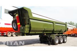 30CBM U Shape End Dump Trailer will be shipped to Uganda