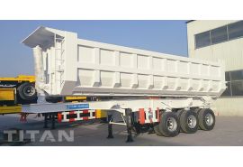30CBM Tri Axle Semi End Dump Trailer will be exported to Guinea