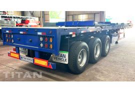 Triple Axle 40Ft Flatbed Trailer is ready to shipped to Zimbabwe