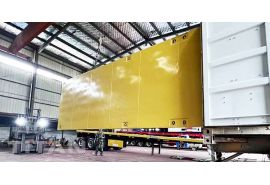 40 Foot 3 Axles Flatbed Tractor Trailer will be shipped to Ghana