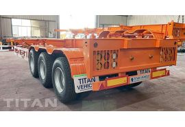 Tri Axle 40Ft Skeleton Trailer is ready to shipped to Kenya