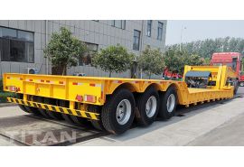 150 Ton 3 Line 6 Axles Removable Gooseneck Semi Trailer will be sent to Nigeria