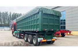 50T Tri Axle Semi End Tipper Trailer is ready to sent to Tanzania