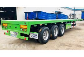 12M Tri Axle Flatbed Trailer is ready to shipped to Nigeria