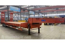 Tri Axle Low Bed Semi Trailer is exported to Togo