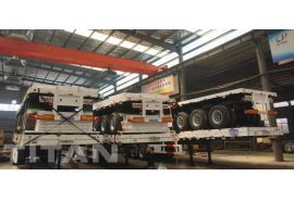 3 Axle 40ft Flatbed Semi Trailers will be sent to Burundi Gitega