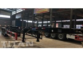 4 Axle 53 Ft Container Chassis Trailer will be sent to Philippines