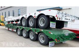Tri Axle Low Loader Trailer and 80T 4 Axle Low Loader Trailer will be sent to Tanzania