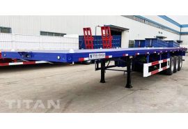 Tri Axle 40Ft Flat Body Trailer will be transported to Nigeria