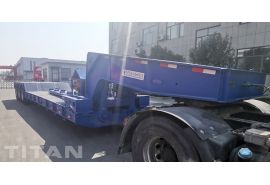 60 Ton 3 Axle Front Loading Low Loader Trailer will be sent to Djibouti