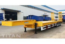 4 Axle 100T Lowbed Trailer will be sent to United Arab Emirates