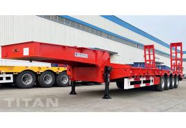 4 Axle Low Bed Trailer Truck will be sent to Zambia