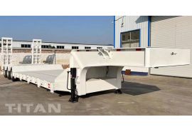 100 Ton 3 Line 6 Axle Tractor Low Loader Trailer will be sent to Tanzania