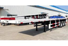 3 Axle 40Ft Flat Body Trailer will be sent to Senegal