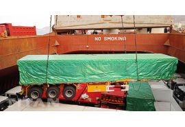 Tri Axle 40Ft Flatbed Truck Trailer will be shipped to Tanzania Dar Es Salaam