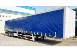 Tri Axle Side Curtain Trailer is ready to ship to Panama