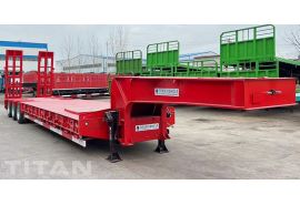 80 Ton Tri Axle Low Bed Trailer will be shipped to Suriname