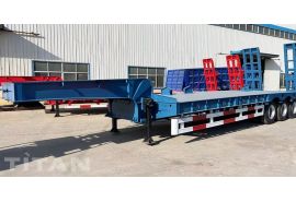 40 Feet 3 Axle Semi Trailer Low Loader will be sent to Rwanda