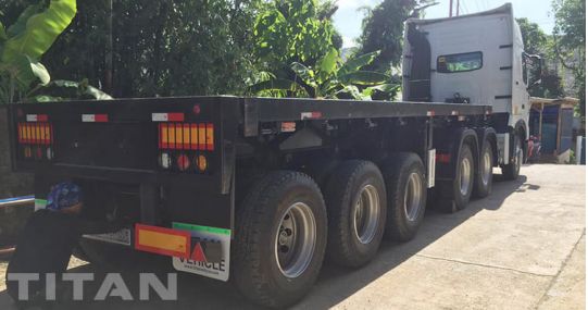 3 Axle 20Ft Flatbed Truck Trailer Philippines Customer Feedback