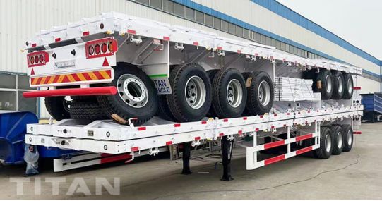 50 Ton 3 Axle Sideboard Trailer has been pakaged and will be sent to Congo