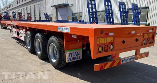 40Ft 3 Axle Flatbed Semi Trailer will be sent to Chile