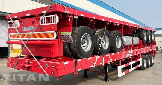 40Ft Flatbed Tri Axle Trailer will be shipped to Cote d'Ivoire